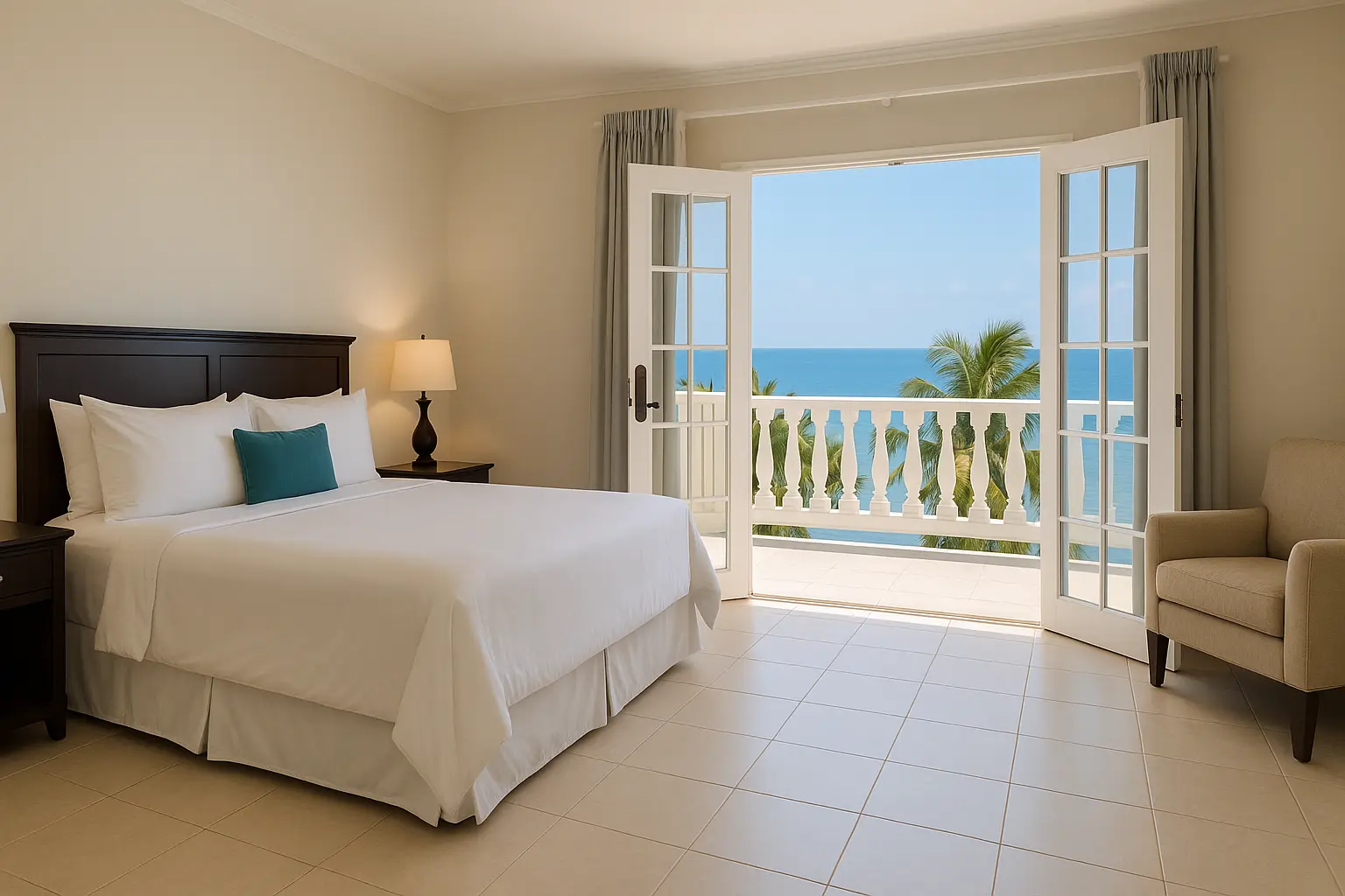 Traditional Jamaican dining at VivaViolas Guest House – ackee and saltfish, jerk chicken, and tropical fruit breakfast.